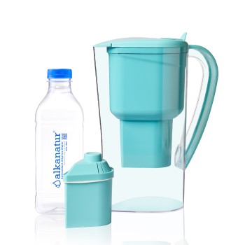 Jarra Alkanatur Drops Baja Emisión de Magnesio con 1 filtro especial zonas de agua dura (duración: 400 L)