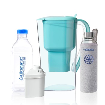 Jarra Alkanatur Drops con Botella de Borosilicato y 1 filtro (a elegir modelo)