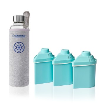 Pack of Alkanatur Drops filters and Borosilicate Bottle 2