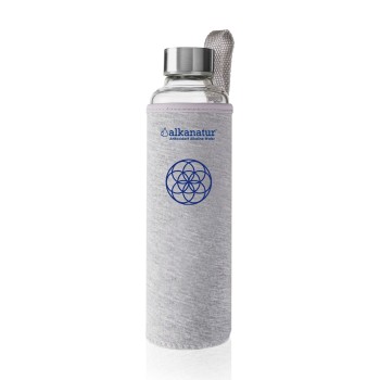 Botella de borosilicato con funda de neopreno, capacidad 500ml