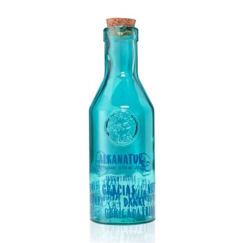 Botella 100% cristal reciclable Harmony Water con corcho ecológico