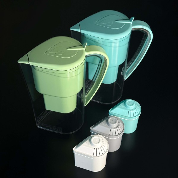 Pack Mixte: Carafe Alkanatur Drops avec 3 filtres assortis