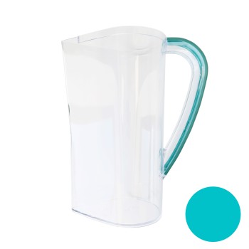 Transparent jar body turquoise