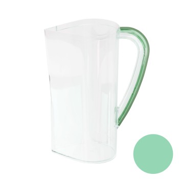 Transparent jar body green