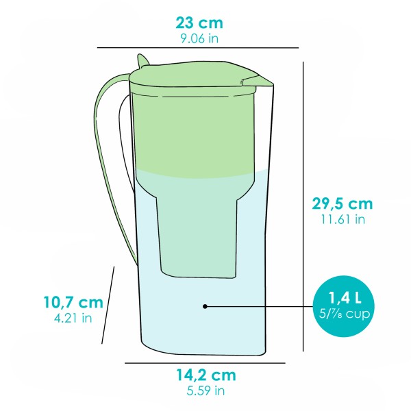 Alkanatur Drops Zeolite Clinoptilolite Jug with 1 filter