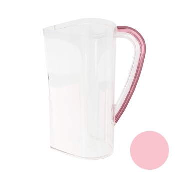 Cuerpo transparente jarra rosa