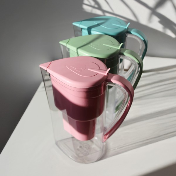 Carafe Rose Alkanatur Drops Solidarity avec 1 filtre Formule Originale