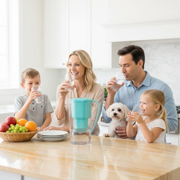 Pack d'alcalinité avec bouteille en borosilicate avec 4 filtres