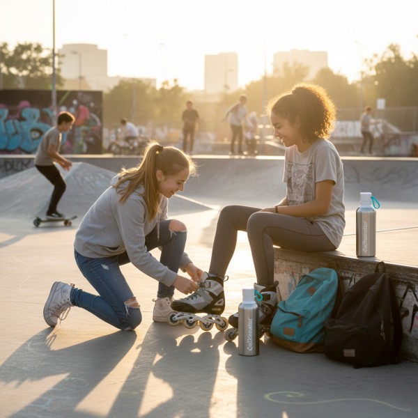 Botella Filtradora Metálica Alkanatur GO