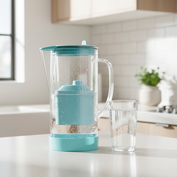 Carafe en Verre Alkanatur ClearDrops Faible Émission de Magnésium