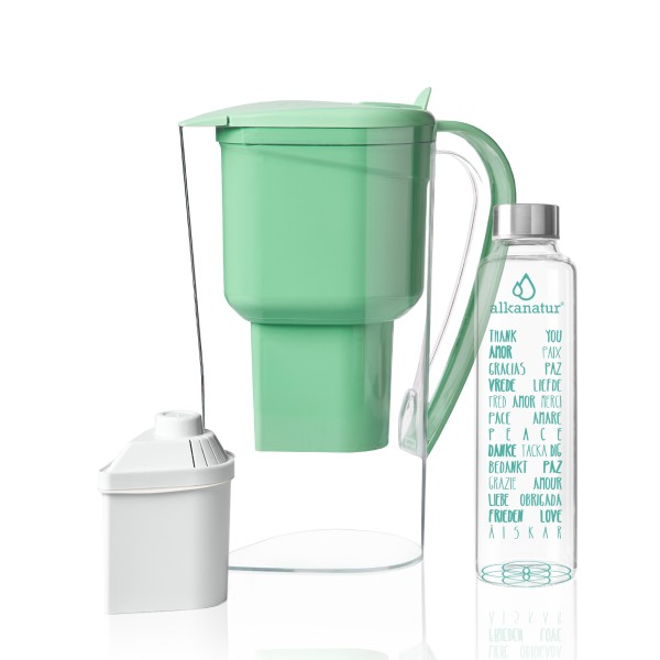 Jarra Alkanatur Drops con Botella de Borosilicato