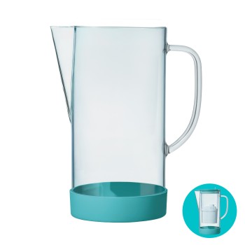 Cuerpo Jarra Cristal ClearDrops Borosilicato con Protector Silicona Base