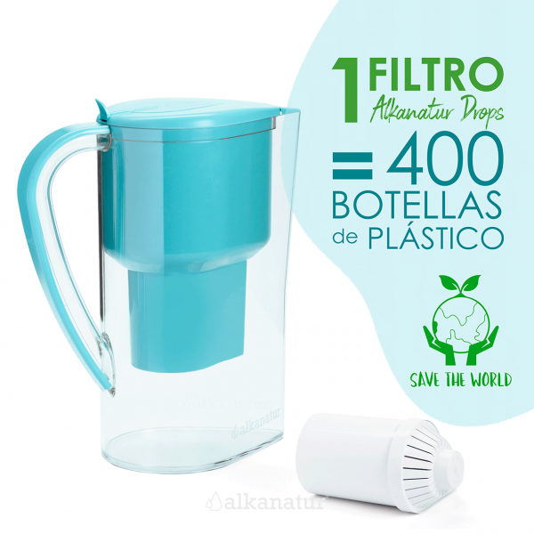 Pack 3 filtros de agua Alkanatur (1200 litros) - Yebio