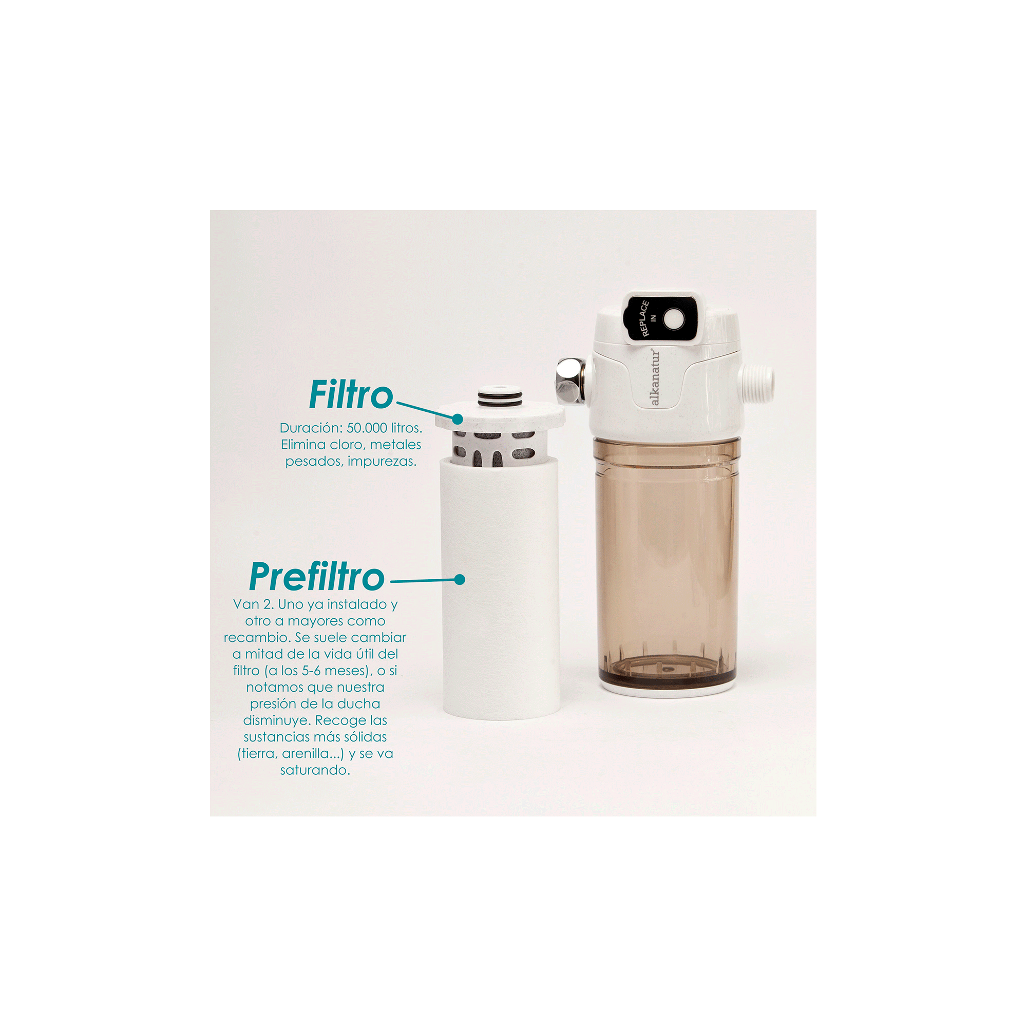 Filtro de Ducha Universal Sl2-cm-m Anti cloro e Impurezas +