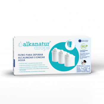 Alkanatur - Filtro de ducha 2.0 - Elimina hasta un 99% de cloro, metales  pesados, fluoruros, cal y más, el único filtro libre de sulfuro de calcio 