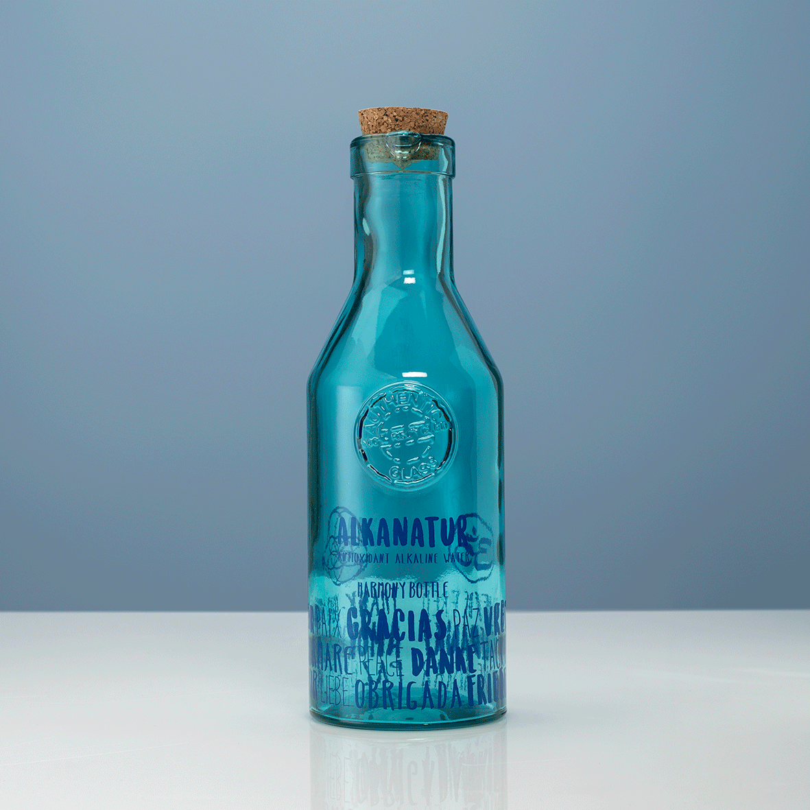 Botella de cristal borosilicato para agua - Alkanatur Perú
