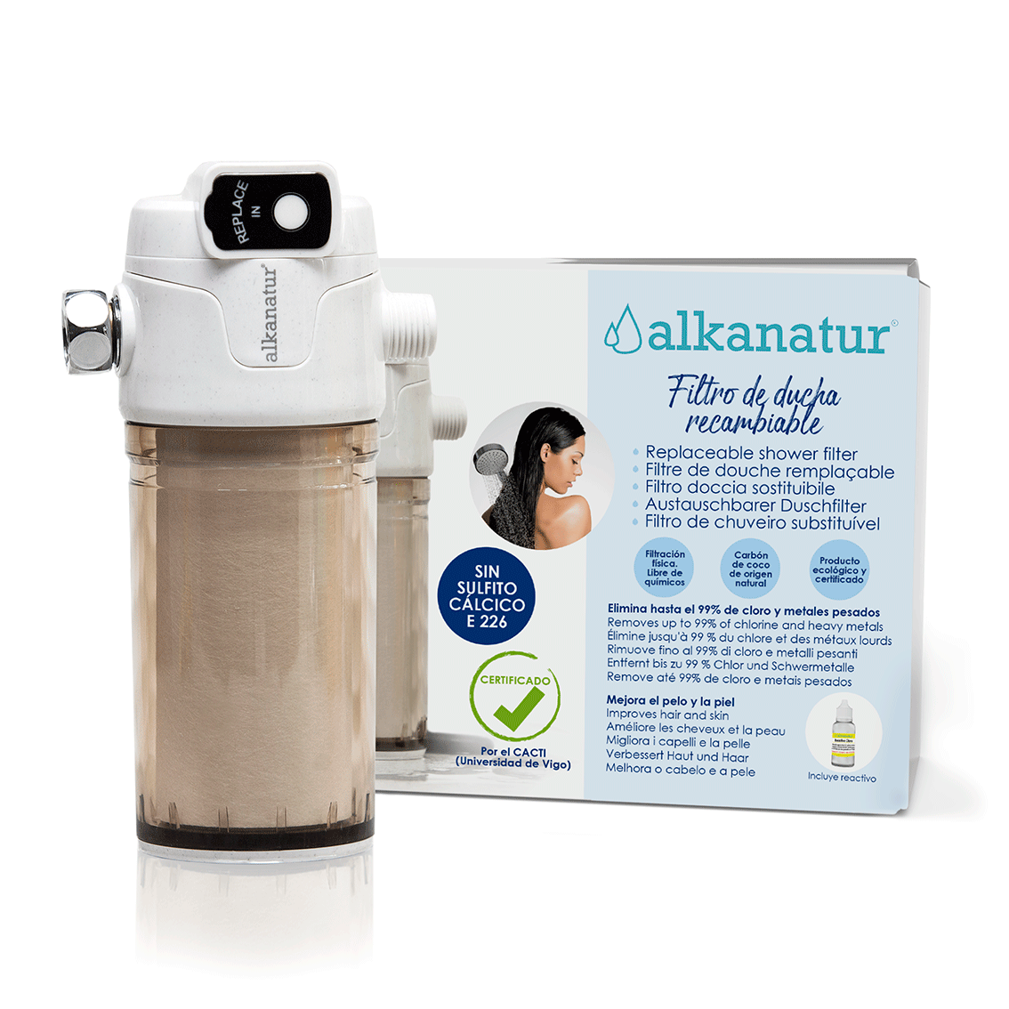 Alcachofa de ducha con filtro de Agua - Cuida su piel y cabello - H2o Taps