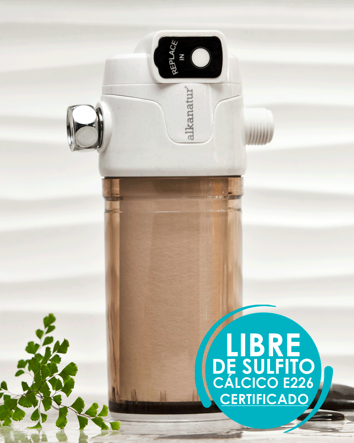 Instalación fácil filtro de ducha 🚿 recambiable Alkanatur de 50.000 L  #Shorts duchas sin cloro 🚿 